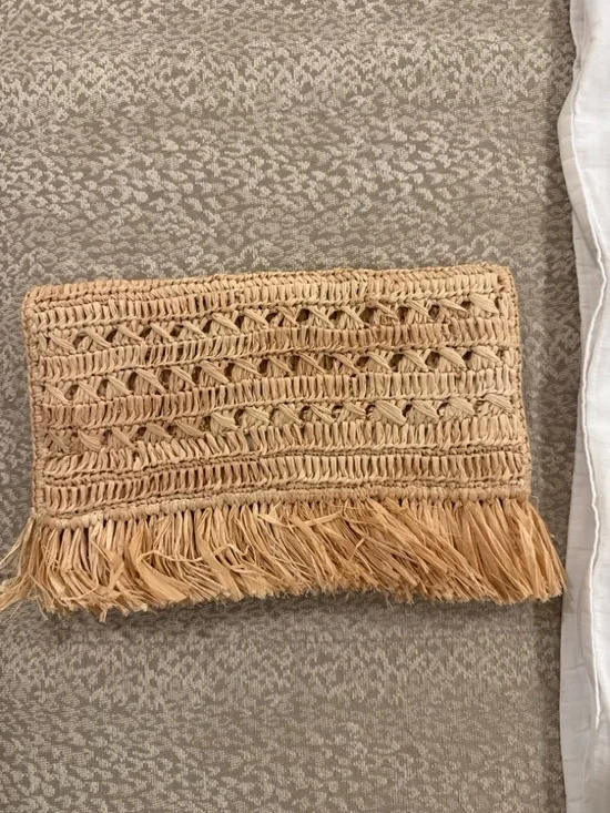 Mar y Sol Lisette raffia clutch like new - Natural - Picture 2 of 7